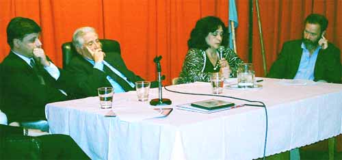 De izq. a der.: G. Cia, B. Fantoni, F. Gil Lozano, y P. Wright (E. Lazzari, ausente)