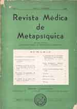 Tercer ejemplar de la Revista Médica de Metapsíquica, publicada por la Asociación Médica de Metapsíquica Argentina.