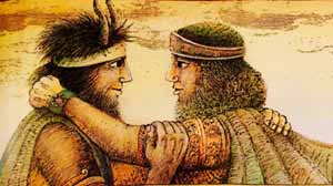 La “Epopeya de Gilgamesh” es una historia sexual espiritualmente transformadora donde Enkidum, una criatura peluda y bestial, por mandato divino hace el amor con Enkidu durante una semana. Cuando quedan satisfechos, Enkidu termina transformado y resplandeciente, en una criatura parte humana, parte divina.